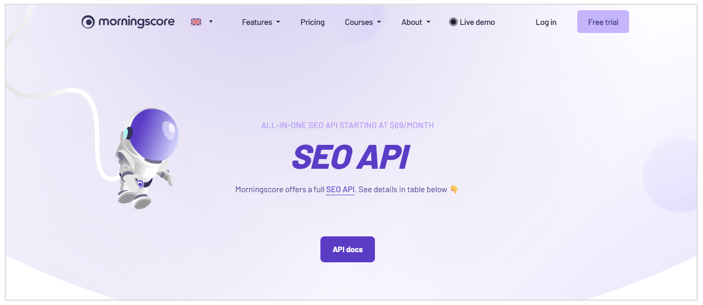 Morningscore API